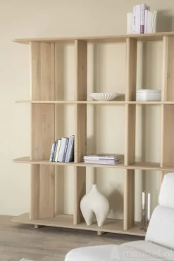 A-Meubel Wandkast Ty - Naturel - 96222