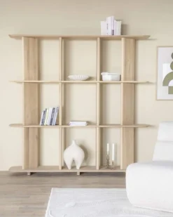 A-Meubel Wandkast Ty - Naturel - 96222