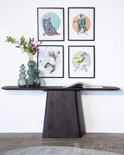 A-Meubel Wandtafel Aron - Bruin - 95767