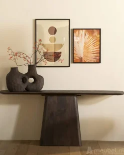 A-Meubel Wandtafel Aron - Bruin - 95767