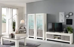 A-Meubel Woonkamerset Marknesse Wit/Marmer